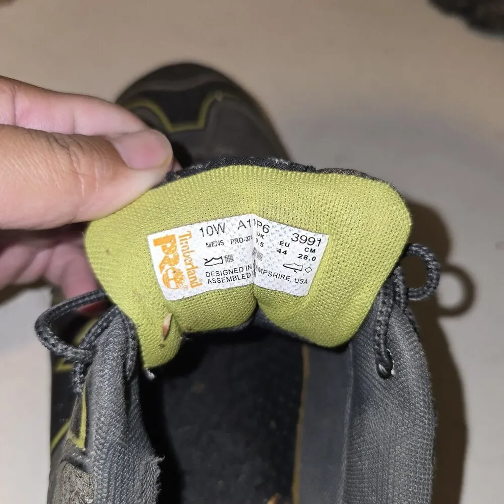 Timberland Pro Series Steel Toe Shoes Men's Size Sz 10W Leather And Suede